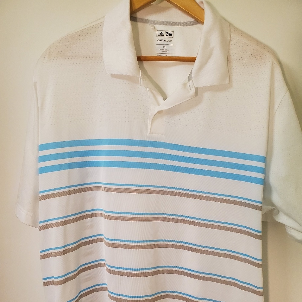Adidas XL climacool short sleeve polo shirt